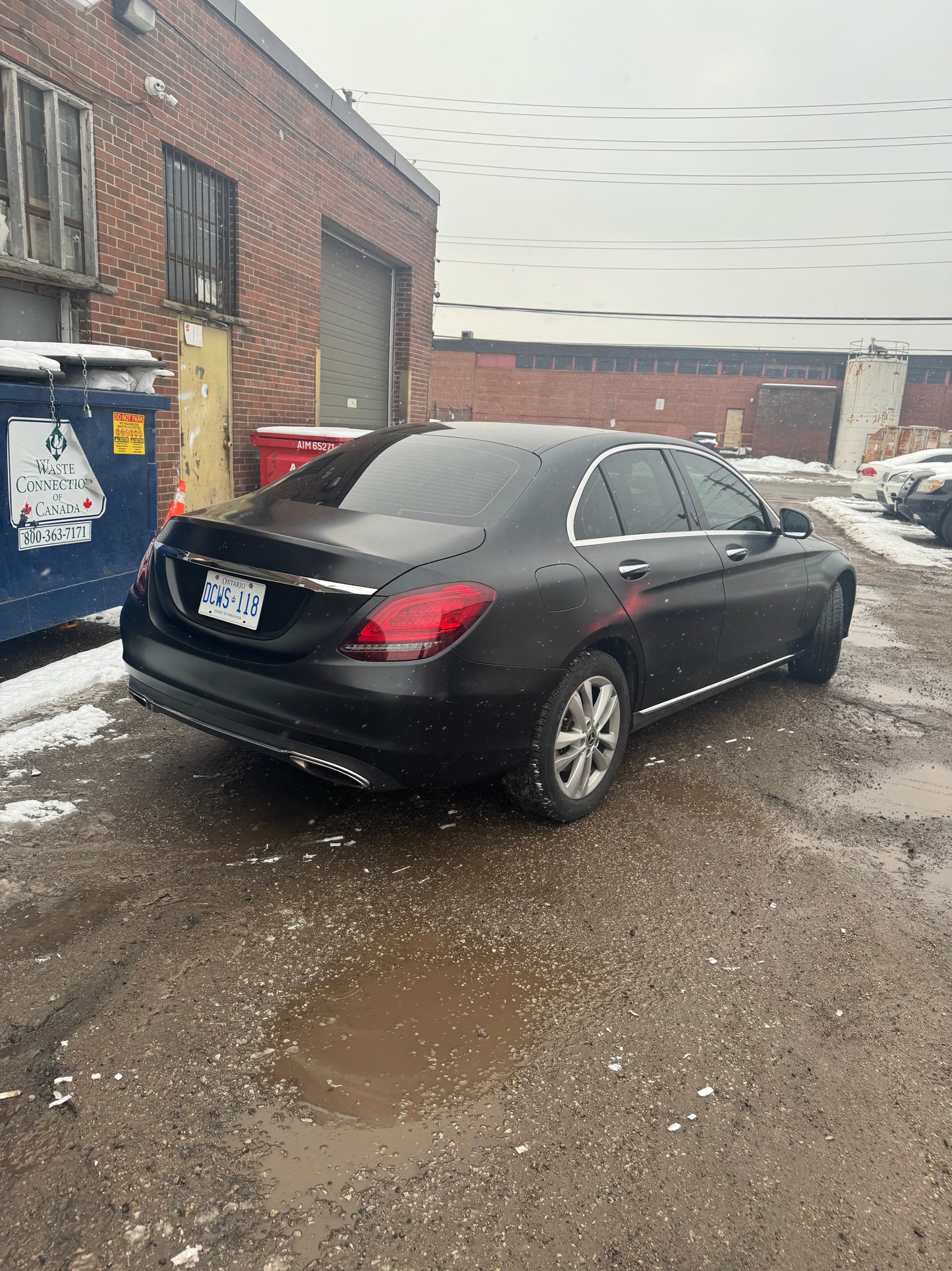 Mercedes C300 Matte Black