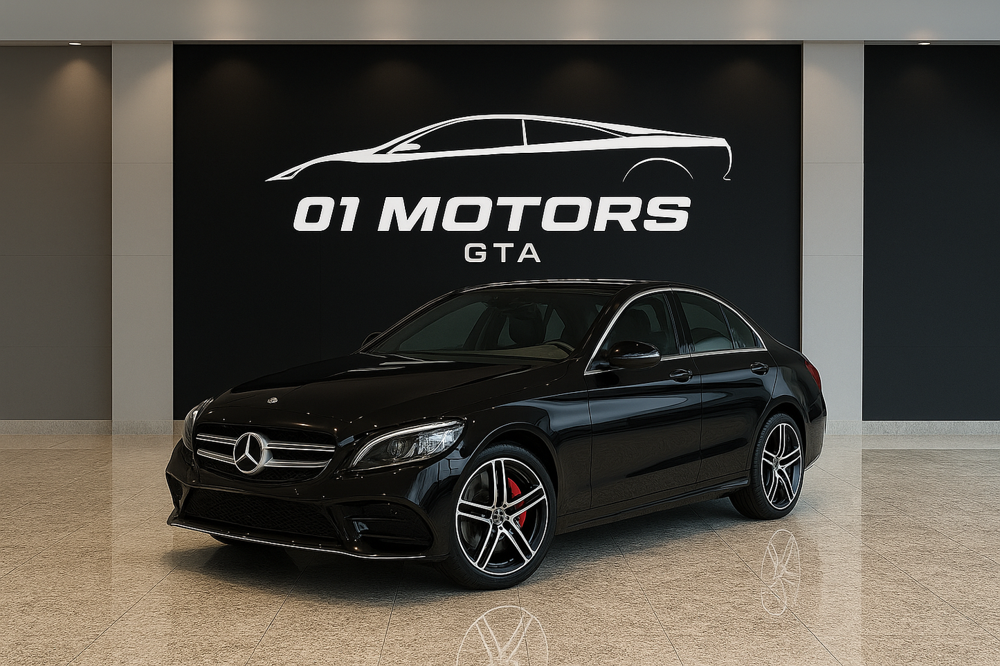 Mercedes C300 AMG White interior